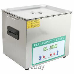 Ultrasonic Cleaner Washing Machine Timed Cleaning For Jewelry 10L 240W (UK Plug)