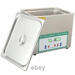 Ultrasonic Cleaner Washing Machine Timed Cleaning For Jewelry 10L 240W (UK Plug)