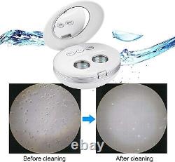 Ultrasonic Contact Lens Cleaner Machine, Built-In Mirror + USB Charger