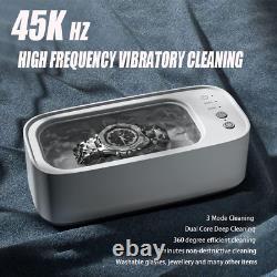 Ultrasonic Jewelry Cleaner High Capacity Cleaning Eyeglasses Machine Low Noise U