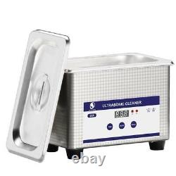 Ultrasonic Jewelry Watches Dental Cleaner Bath Digital Ultrasound Wave Cleaning