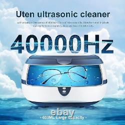 Uten Ultrasonic Cleaner 600ml Ultra Sonic Jewellery Cleaner with Cleaning
