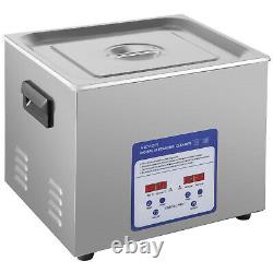 VEVOR 15L Stainless Steel Ultrasonic Cleaner Cleaning Machine Digital Control
