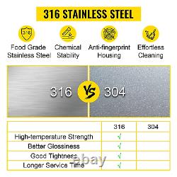 VEVOR 6L Professional Ultrasonic Cleaner 304&316 Stainless Steel Digital Lab for