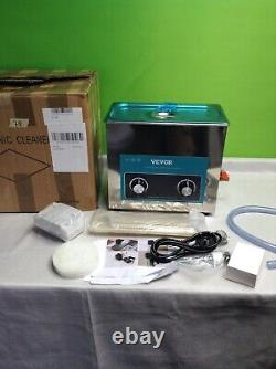 VEVOR Knob Ultrasonic Cleaner Ultrasonic Cleaning Machine 6.5l Stainless Steel