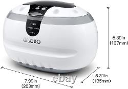 VLOXO CD-2800 Ultrasonic Cleaner Jewellery Cleaner 600ml 50W 42khz Silver for