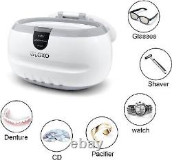 VLOXO Ultrasonic Cleaner, 600ML 50W Jewellery Cleaner Silver Cleaner for Jewel