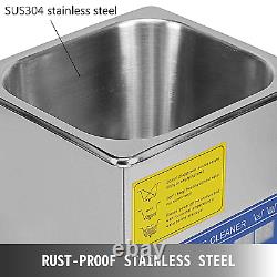 Vevor 6L Ultrasonic Cleaner Commercial Ultrasonic Professional Stainless Steel U